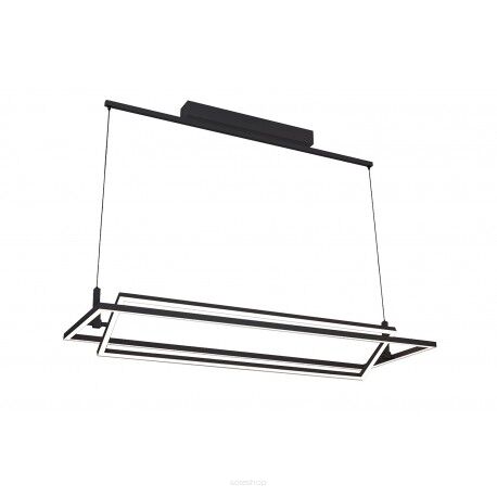 Lampa wisząca VIENA AZ2849 nowoczesny styl  2 ledowe prostokąty geometryczna kolor czarny