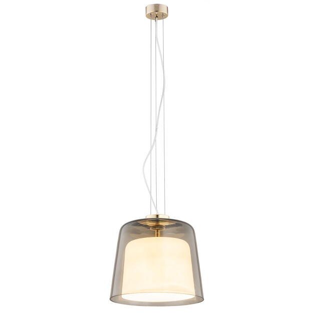 Lampa wisząca BERKLEY 4697 Argon podwójny szklany klosz 31 cm