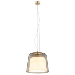 Lampa wisząca BERKLEY 4697 Argon podwójny szklany klosz 31 cm