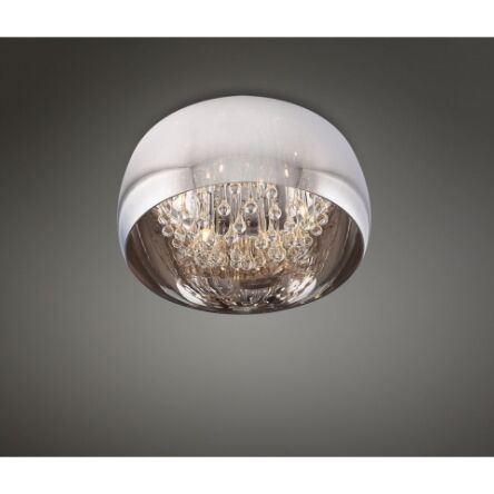 Plafon Moonlight grey C0076-06X Maxlight chromowany klosz kryształki elegancki 