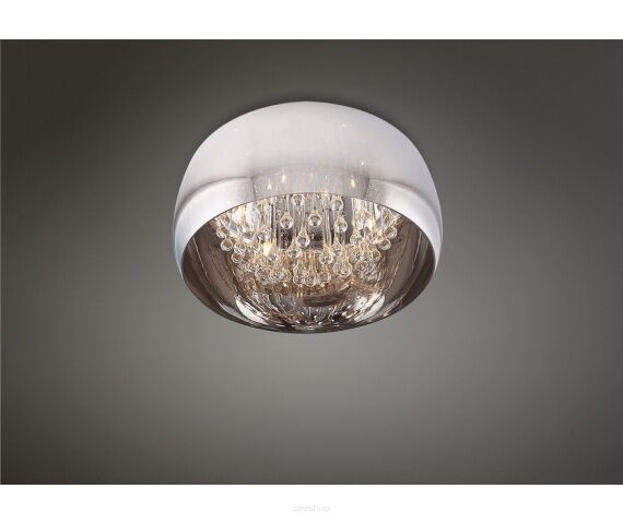 Plafon Moonlight grey C0076-06X Maxlight chromowany klosz kryształki elegancki 