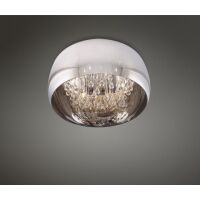 Plafon Moonlight grey C0076-06X Maxlight chromowany klosz kryształki elegancki 