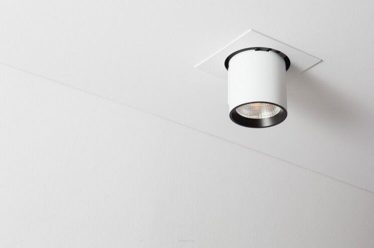 Lampa wpuszczana Auro Base 90x1 WP Labra  4.1170 tuba kwadratowa podstawa techniczna LED różne kolory wykończenia