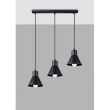 Lampa wisząca TALEJA SL.0986 SOLLUX LIGHTING 3 czarne stożki E27 - 3