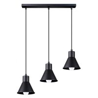 Lampa wisząca TALEJA SL.0986 SOLLUX LIGHTING 3 czarne stożki E27