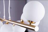 Lampa wisząca SYBILLA 10 PENDANT AZ4407 złota podstawa białe klosze - 3