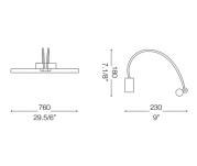 Kinkiet Bow AP114 121130 NOWOCZESNY IP20 LED  METAL  Ideal Lux OPRAWA W STYLU NOWOCZESNYM  - 2