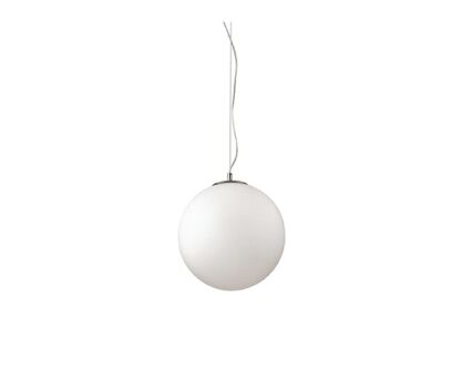 Lampa wisząca Mapa Riga SP1 D40 161372  NOWOCZESNY IP20 SZKŁO Ideal Lux minimalistyczna oprawa w kolorze białym 
