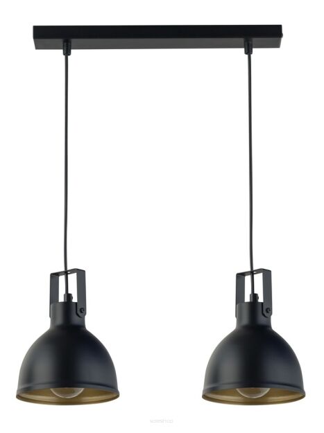Lampa wisząca MARS 2 SIGMA 32258 CZARNO/ZŁOTA PODWÓJNA