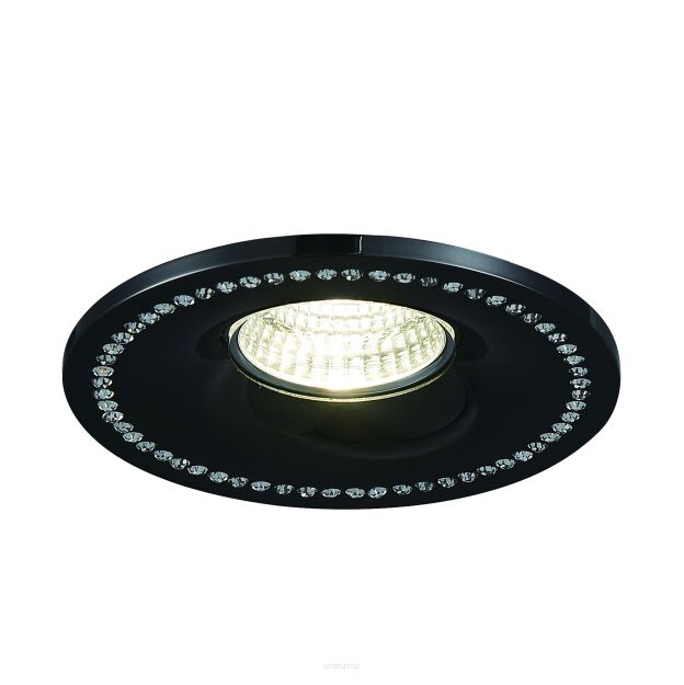 Lampa sufitowa wpuszczana nowoczesna CZARNA/CHROM Simon  Azzardo NC1767R-BK/CH, AZ1613