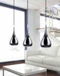 Lampa wisząca Spell Black Pearl AZzardo LP5035-BK1 AZ0288 z metalu o wykończeniu czarnej perły nowoczesna - 2