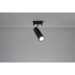 PLAFON DIREZIONE CZARNY SOLLUX  Lampa Ścienna NOWOCZESNY stal  SL.0499 metalowa lampa  SOLLUX LIGHTING tuby - 2