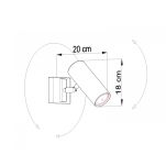 PLAFON DIREZIONE CZARNY SOLLUX  Lampa Ścienna NOWOCZESNY stal  SL.0499 metalowa lampa  SOLLUX LIGHTING tuby - 4