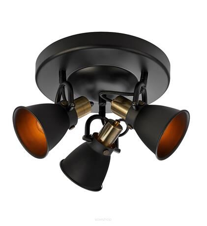 Plafon ALTON 107854 Markslojd Elegancka lampa sufitowa w stylu retro CZARNA