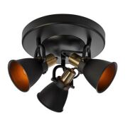 Plafon ALTON 107854 Markslojd Elegancka lampa sufitowa w stylu retro CZARNA