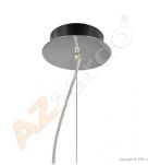 Lampa wisząca ARCADA M ORANGE AZzardo AZ0482 okrągły prązkowany klosz pomarańczowy - 4