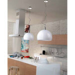 Lampa wisząca Gio AZzardo BP-4460 klosz wykonany z białego akrylu półokrągły 　 - 2