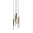 Lampa wisząca ZUMA LINE ONE PENDANT P0461-09L-B5F7 metalowe rurki złoty - 2