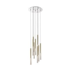 Lampa wisząca ZUMA LINE ONE PENDANT P0461-09L-B5F7 metalowe rurki złoty