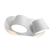 KINKIET KUOLA MB1350-2 WH Italux  Podwójna oprawa ścienna BIAŁA 2xLED 