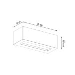 Kinkiet VEGA 30 beton SL.0992 Sollux Lighting 30 cm  - 4