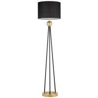 Lampa podłogowa BELFORTE LDF 5527 (GD+BK) Lumina Deco nowoczesna czarno-złota 165