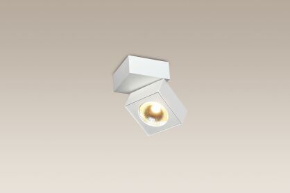 Plafon oprawa natynkowa MAX-LIGHT Artu C0106 biała łamana kwadrat