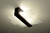 Lampa sufitowa Designerski Plafon FENIKS 2 wenge SL.0074 SOLLUX LIGHTING brąz nowoczesny  - 2