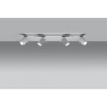 LAMPA SUFITOWA NA LISTWIE  MERIDA biała SOLLUX  NOWOCZESNA stal  SL.0463  - 4