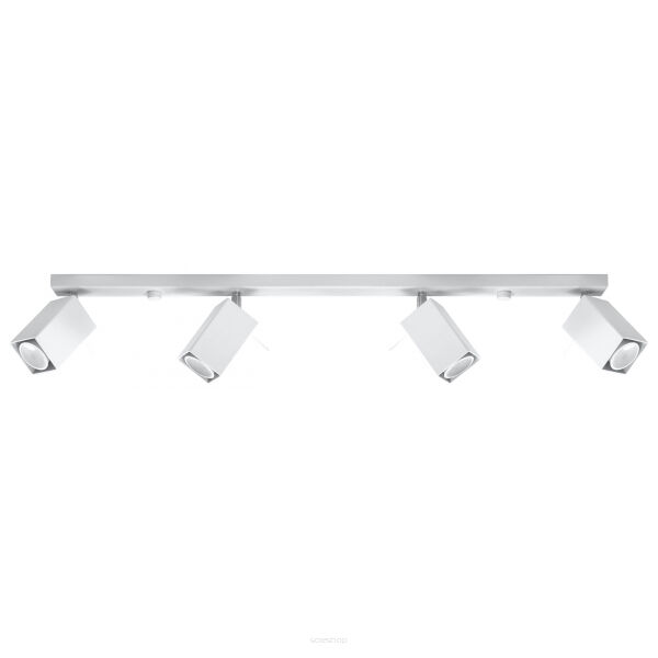 LAMPA SUFITOWA NA LISTWIE  MERIDA biała SOLLUX  NOWOCZESNA stal  SL.0463 
