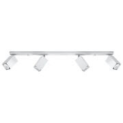 LAMPA SUFITOWA NA LISTWIE  MERIDA biała SOLLUX  NOWOCZESNA stal  SL.0463 