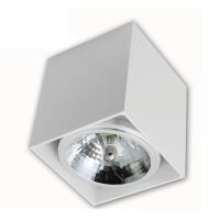 Oprawa natynkowa kwadratowa biała AR111 