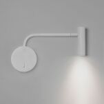 Lampa ścienna kinkiet do czytania Enna Wall - Astro 7588 biała nowoczesna tuba okrągła podstawa włacznik na obudowie regulowane ramię 1058032 - 2