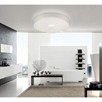 PLAFON PIATTINO MEGA ORLICKI DESIGN okrągły nieregularny kształt z białego pleksi