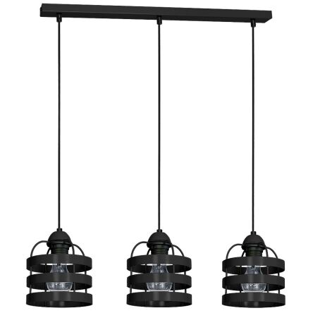 Lampa wisząca LARS BLACK 3xE27 MILAGRO MLP 799 