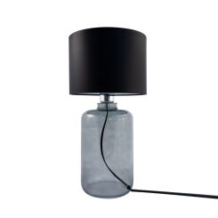 Lampa stołowa SAMASUN GRAFIT Zuma Line Klasyczna tkanina szkło 3 kolory 41 cm