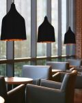 Lampa wisząca Fabio L AZzardo LP5632-BK-L AZ0301 wykonana wykonana jest z metalu i aluminium w kolorze czarno/złotym - 6