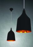 Lampa wisząca Fabio L AZzardo LP5632-BK-L AZ0301 wykonana wykonana jest z metalu i aluminium w kolorze czarno/złotym - 2