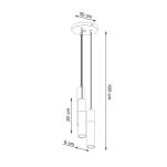 Lampa wisząca PABLO 3P SL.1013 SOLLUX LIGHTING - 3