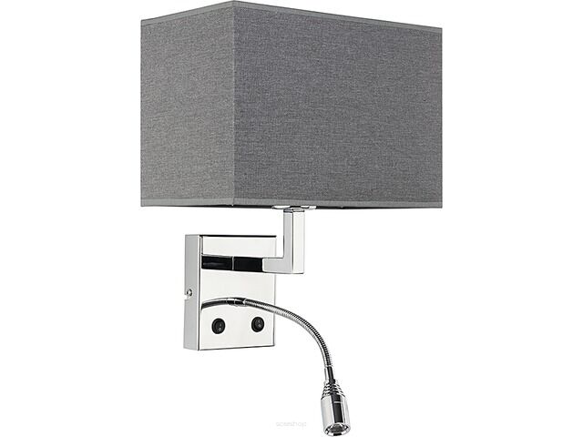 Lampa ścienna HOTEL LED SZARA Nowodvorski 9302