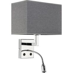 Lampa ścienna HOTEL LED SZARA Nowodvorski 9302