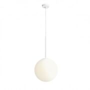 Lampa wisząca BOSSO WHITE biała kula ALDEX 1087G