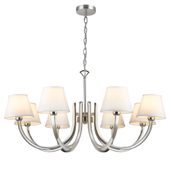 LAMPA WISZĄCA ATLANTA OŚMIORAMIENNA DESIGNERSKA  COSMO LIGHT P08810NI