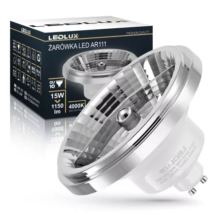 Żarówka LED GU10 ES111 AR111 15W = 140W 1150lm 45 stopni 4000K biała neutralna