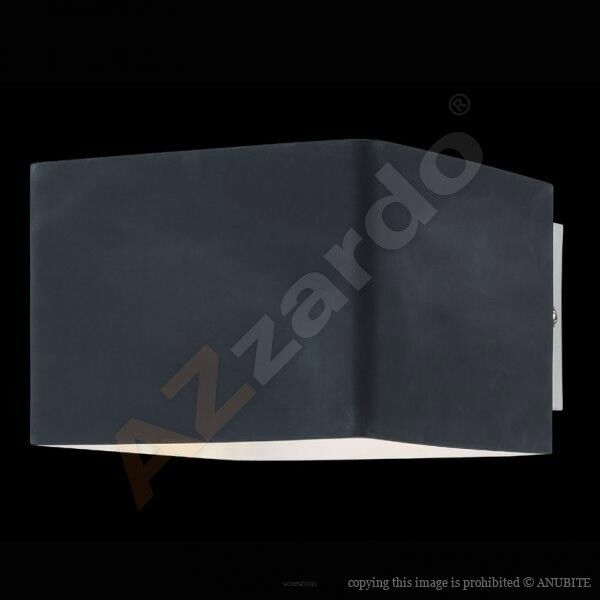 Kinkiet Tulip Black AZzardo  AZ0138 prostokąt z metalu i szkła w kolorze czarnym