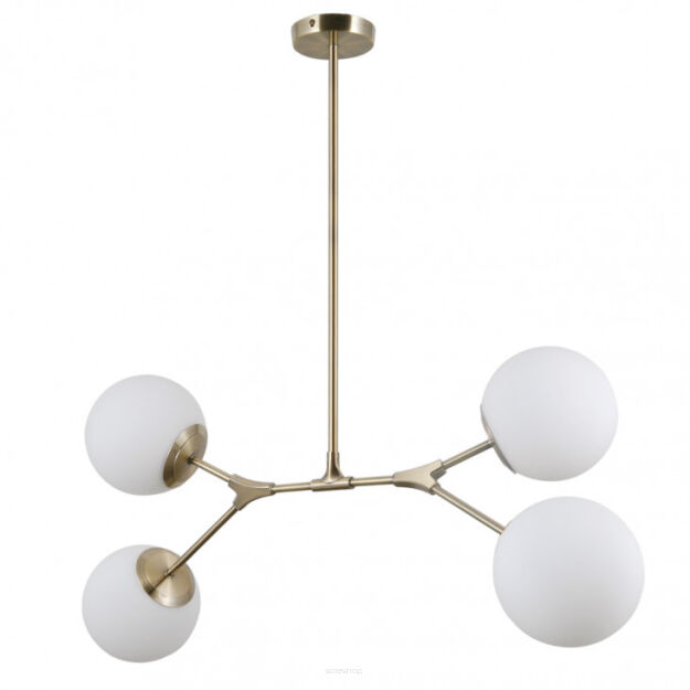 Lampa wisząca Caserta PND-33245-4 Italux antyczny brąz molekuły