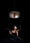 Lampa wisząca MAX-LIGHT Moonlight duża P0076-06X chromowany klosz kryształki elegancki  - 2