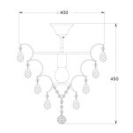 PLAFON lampa wewnętrzna ZUMA LINE FUSION CEILING RLX93410-1 W KOLORZE transparentnym NOWOCZESNY   - 2