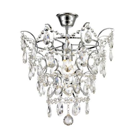 PLAFON lampa wewnętrzna ZUMA LINE FUSION CEILING RLX93410-1 W KOLORZE transparentnym NOWOCZESNY  