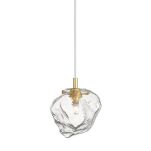 LAMPA WISZĄCA LAMPA WEWNĘTRZNA ROCK PENDANT P0488-01F-U8AC ZUMA LINE G9 METAL / SZKŁO  ZŁOTY  - 2